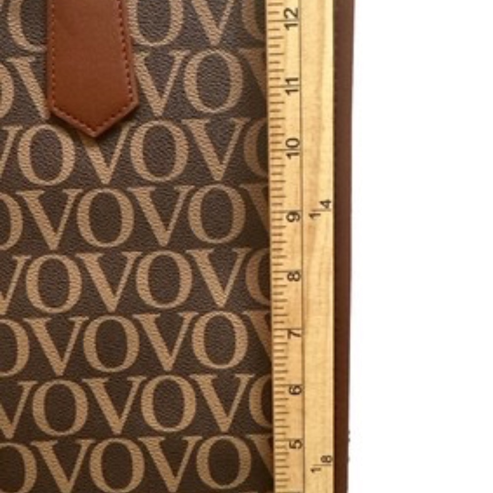 Valentino Orlandi Monogram Large Brown Tote Bag  MSRP $299.99 - Picture 2 of 12